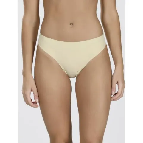 Chilot damă fără cusături , cu margine moale, tip slip, culoare bej