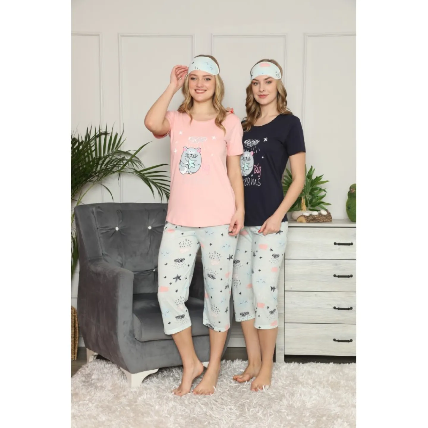 Pijama pentru Dama Big Dreams-Set de Primavara, roz - 2