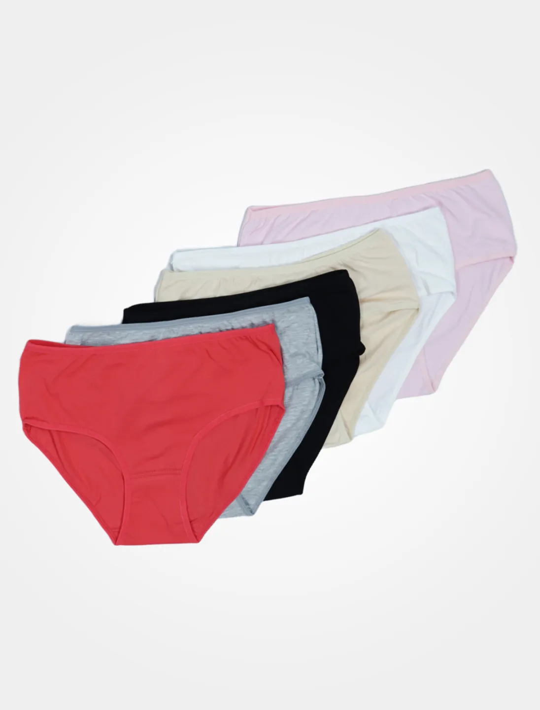 Chilot damă big size Serena Clasic – Set 6 bucăți, Multicolor - 1