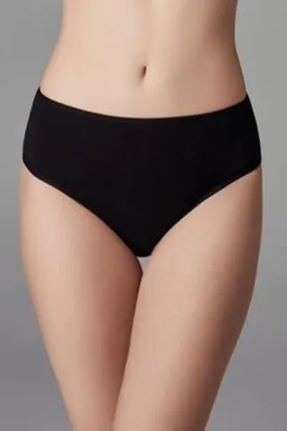 Chilot damă fără cusături , cu margine moale, tip slip, culoare negru