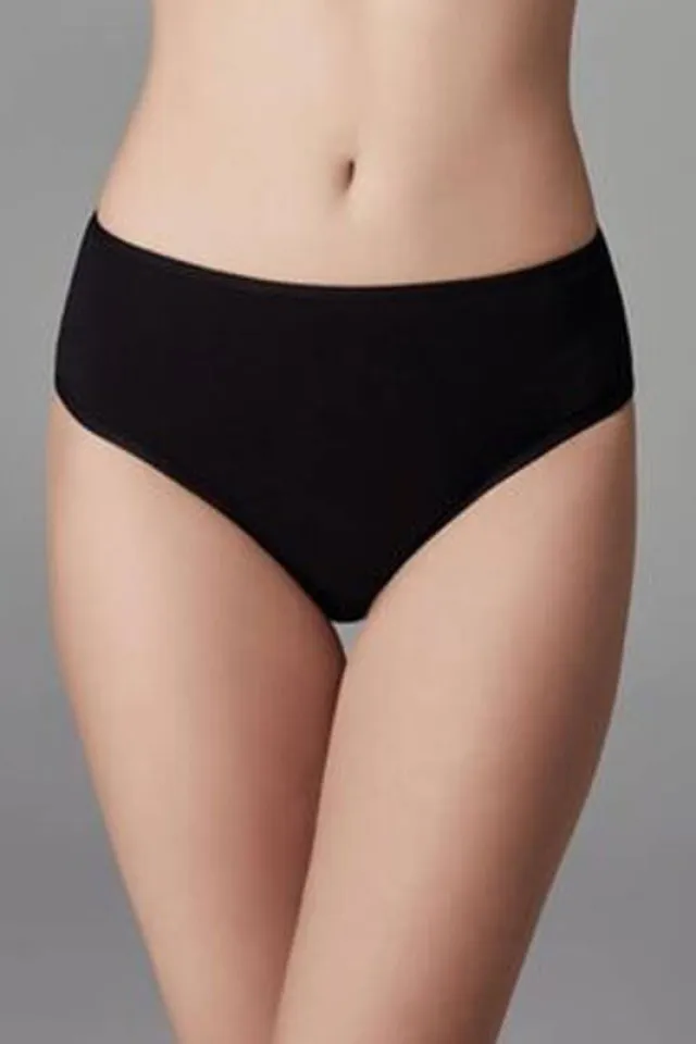 Chilot damă fără cusături , cu margine moale, tip slip, culoare negru