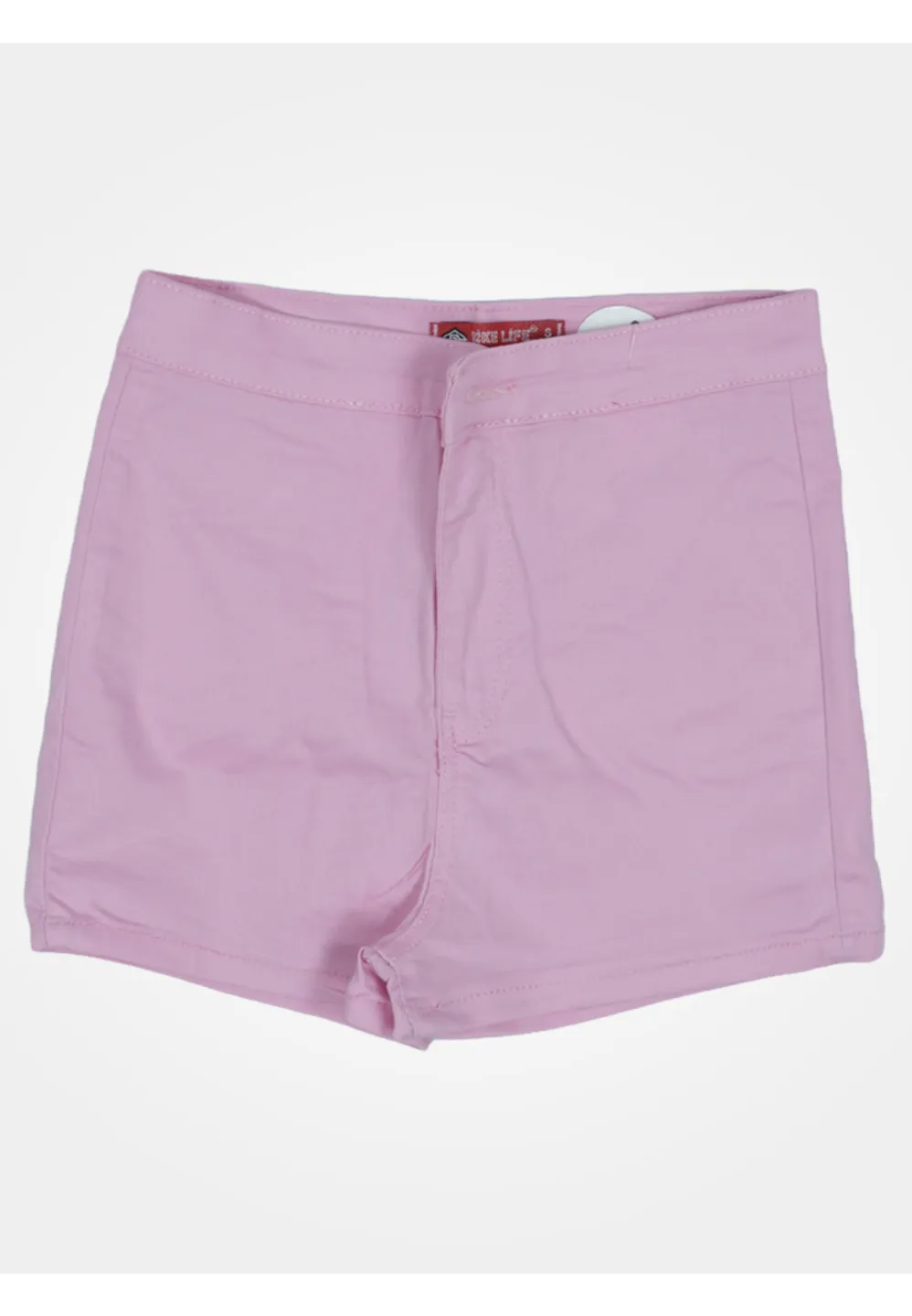 Blugi scurți damă de vară – elastici, mulați, cu buzunare la spate-mov deschis - 1