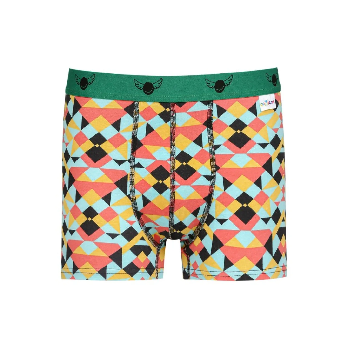 Set Barbati Boxeri și Șosete Retro Geometric - 3