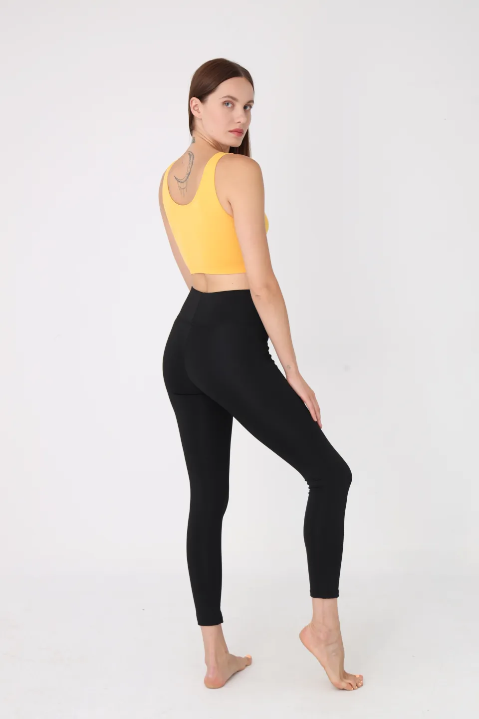 Bustieră lejeră galben cu bretele late – fără push-up - 5