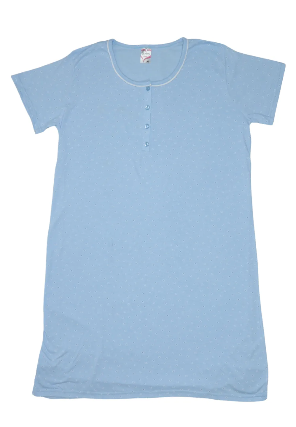 Cămașă damă de noapte, 100% bumbac, - 1