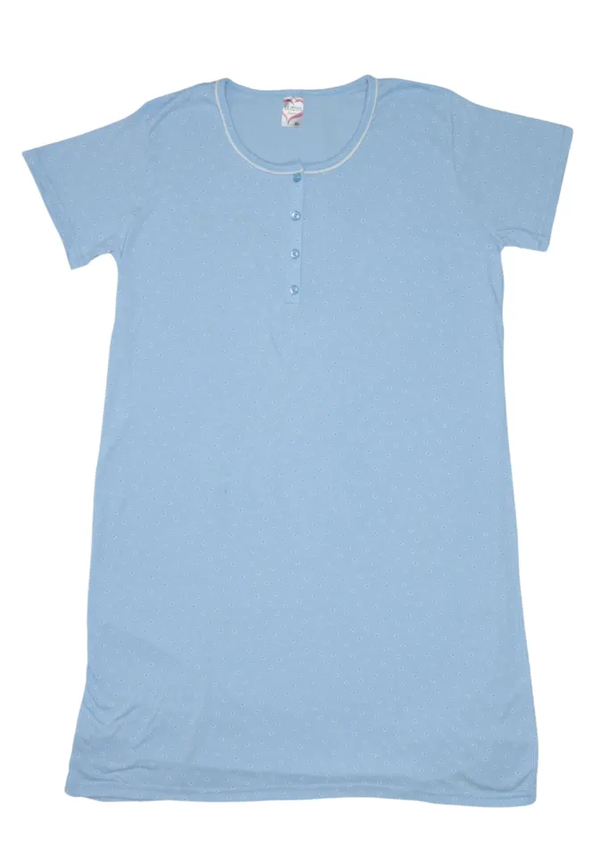 Cămașă damă de noapte, 100% bumbac,