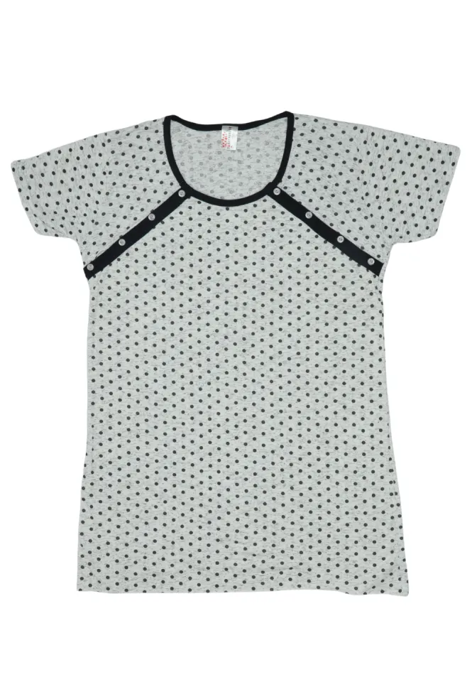 Cămașă pentru alăptat, 100% bumbac,