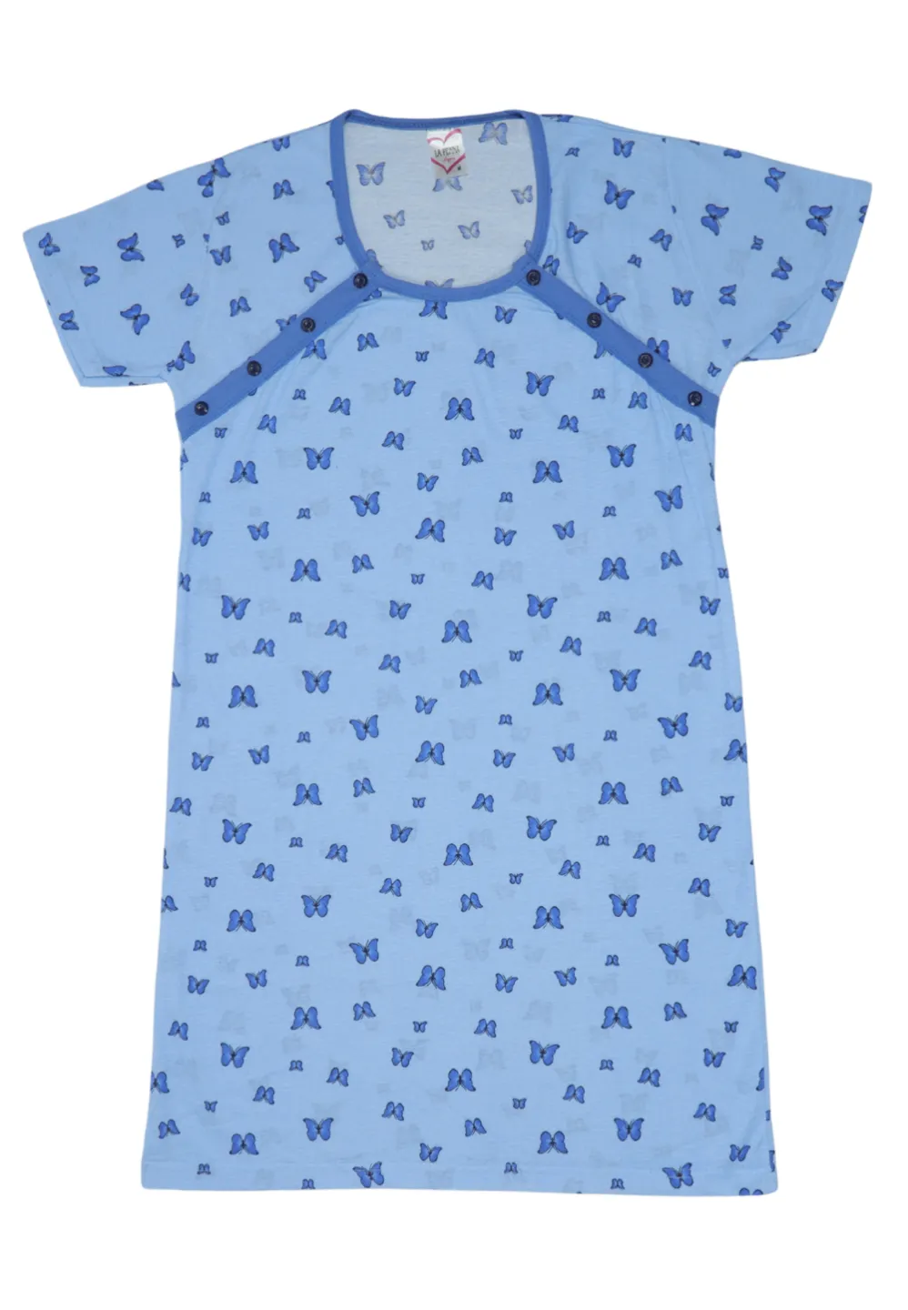 Cămașă pentru alăptat, 100% bumbac, - 1