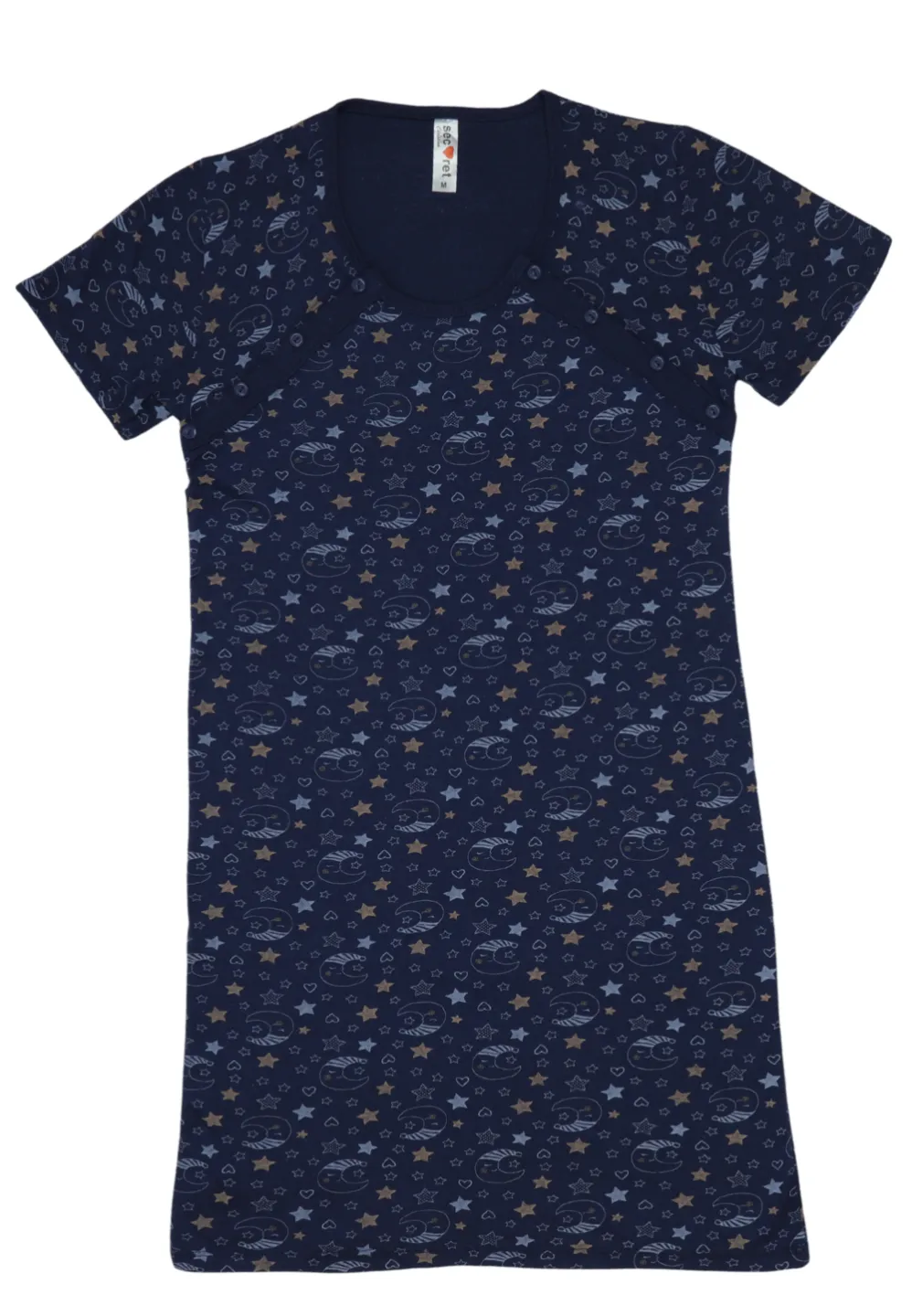 Cămașă pentru alăptat, 100% bumbac - 1