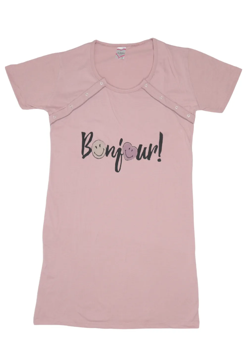 Cămașă pentru alăptat, 100% bumbac, - 1