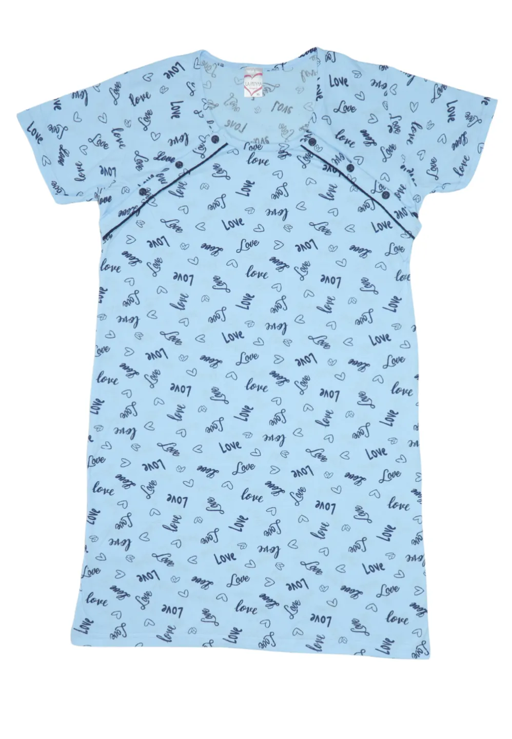 Cămașă pentru alăptat, 100% bumbac, - 1