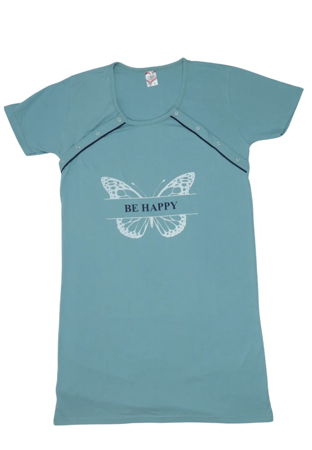 Cămașă pentru alăptat, 100% bumbac, - 1