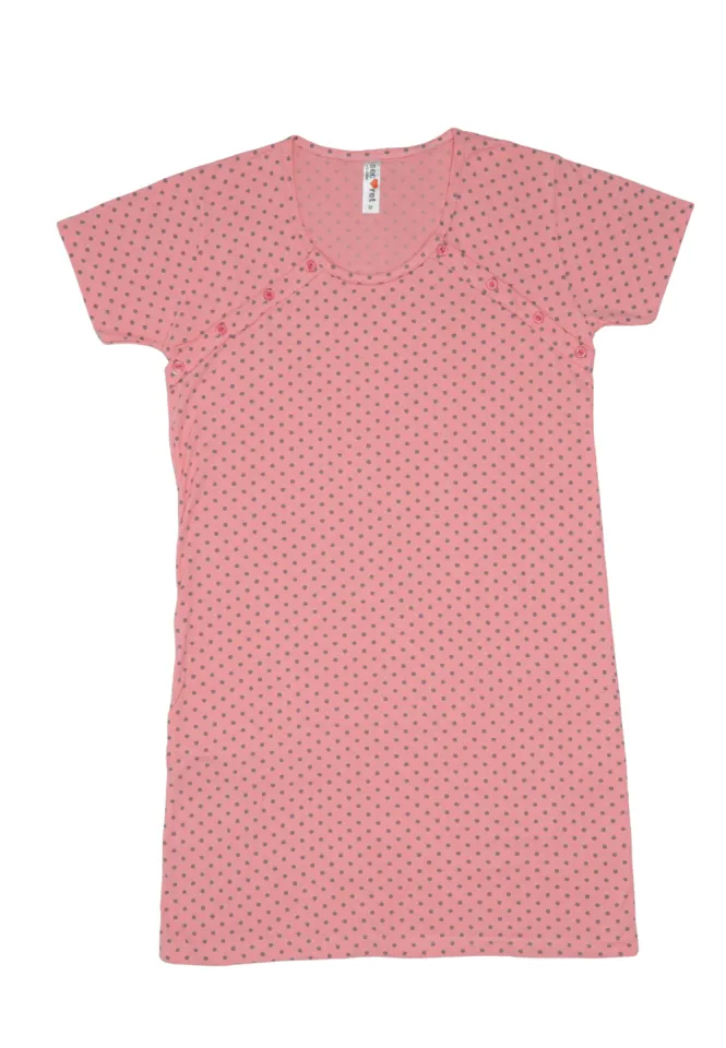 Cămașă pentru alăptat, 100% bumbac