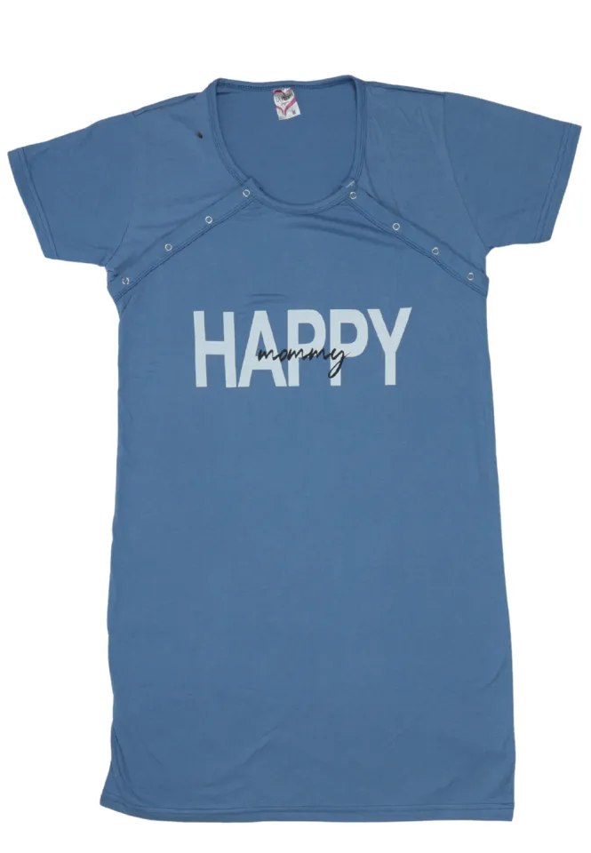 Cămașă pentru gravide de noapte, 100% bumbac,