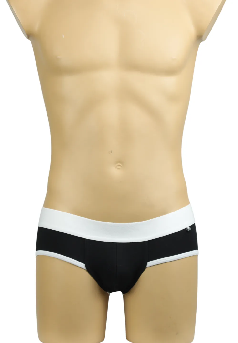 Chilot bărbătesc negri cu elastic alb - 1