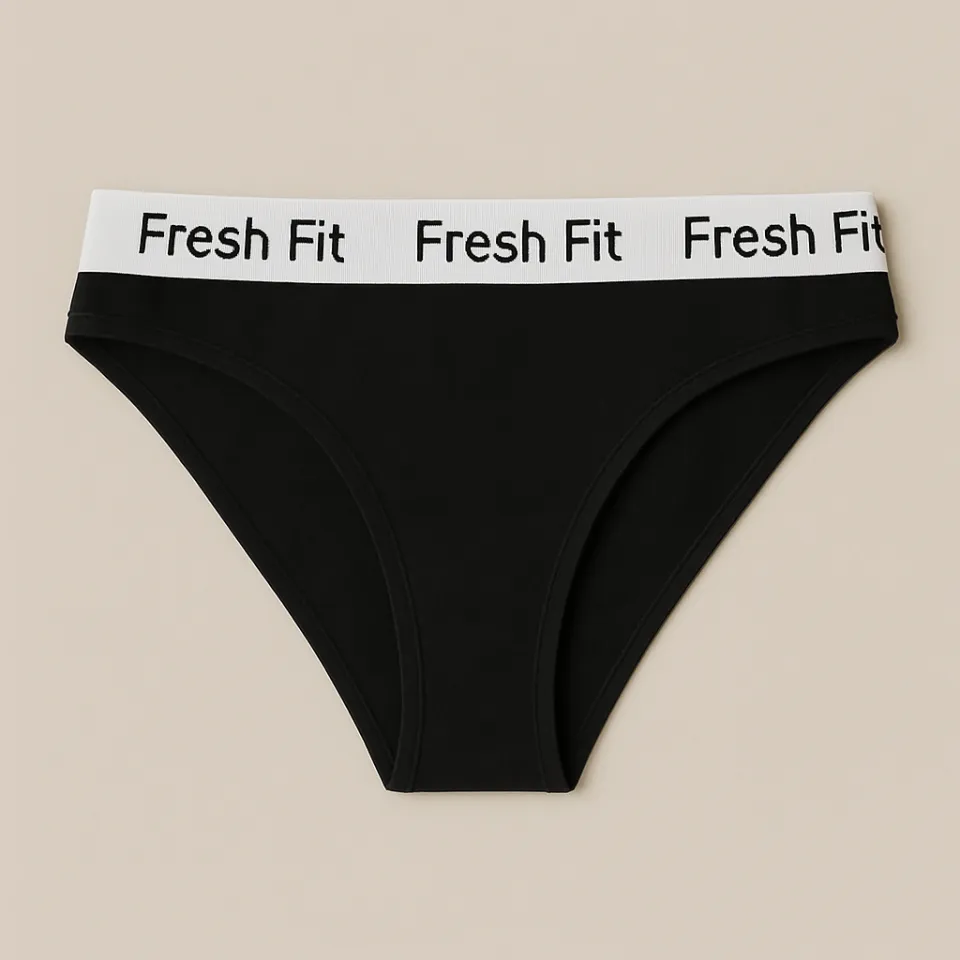 Chilot clasic Fresh Fit din bumbac și elastan-negru