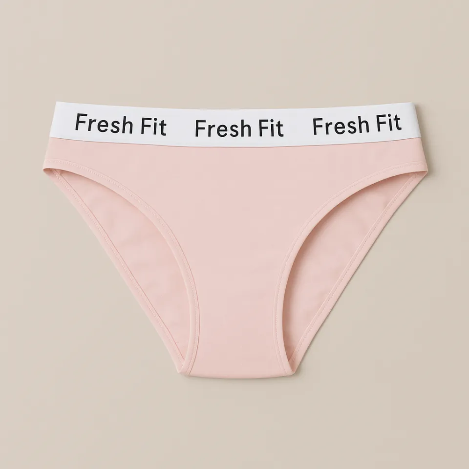 Chilot clasic Fresh Fit din bumbac și elastan-roz