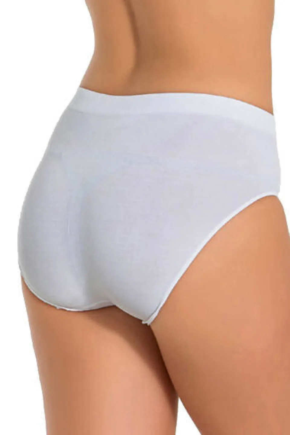 Chilot damă fără cusături , cu margine moale, tip slip, culoare alb - 2