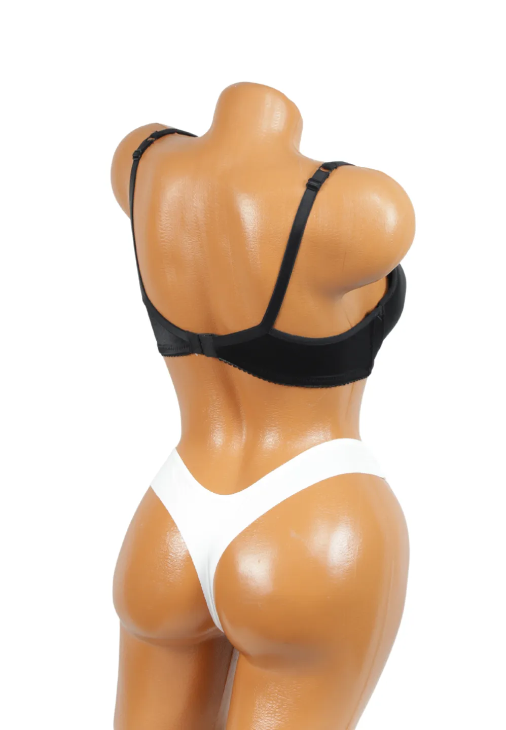 Chilot damă tanga simplu – alb, crem, negru - 3