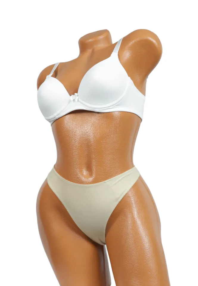 Chilot damă tanga simplu – alb, crem, negru