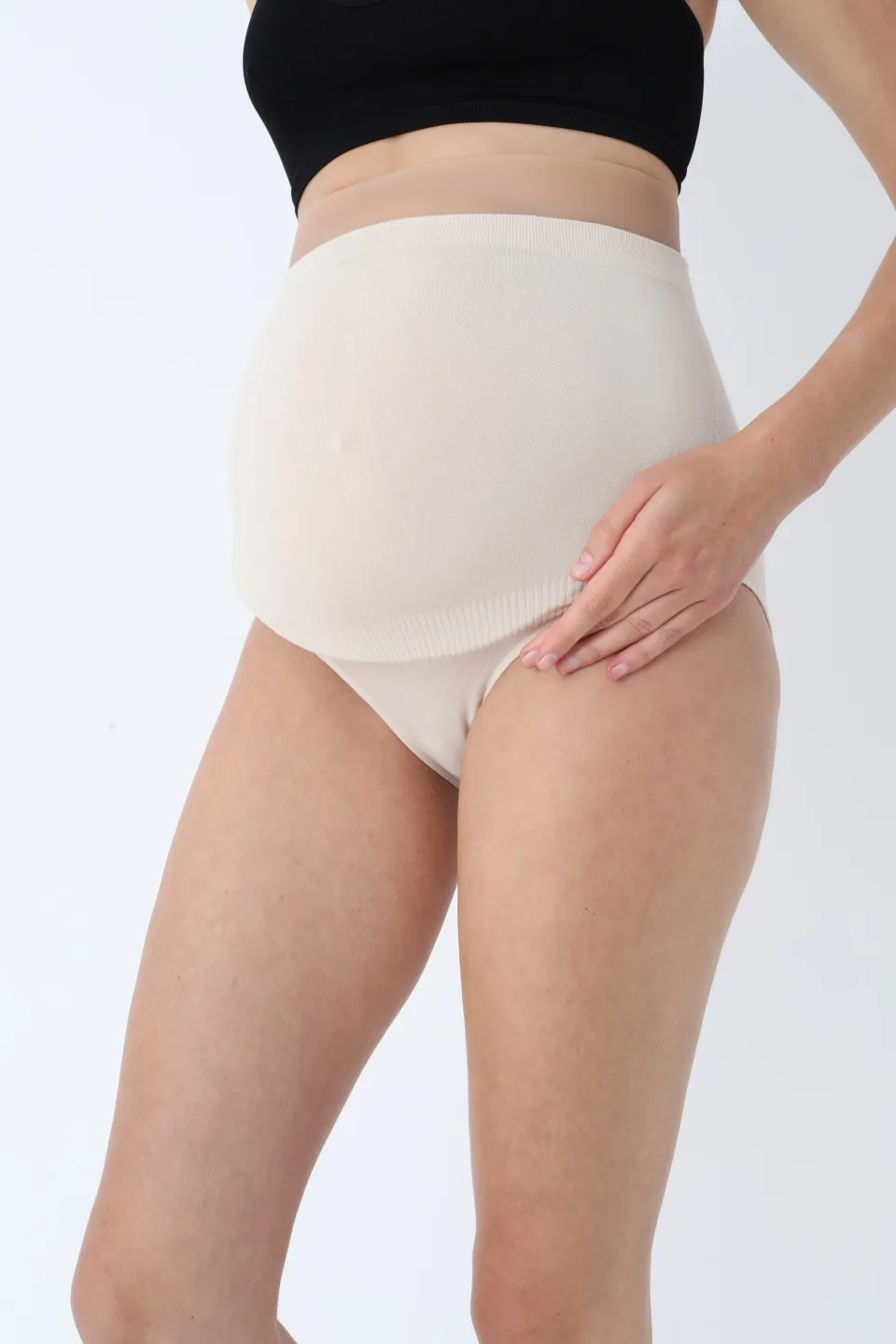 Chilot maternitate din modal – bej - 2