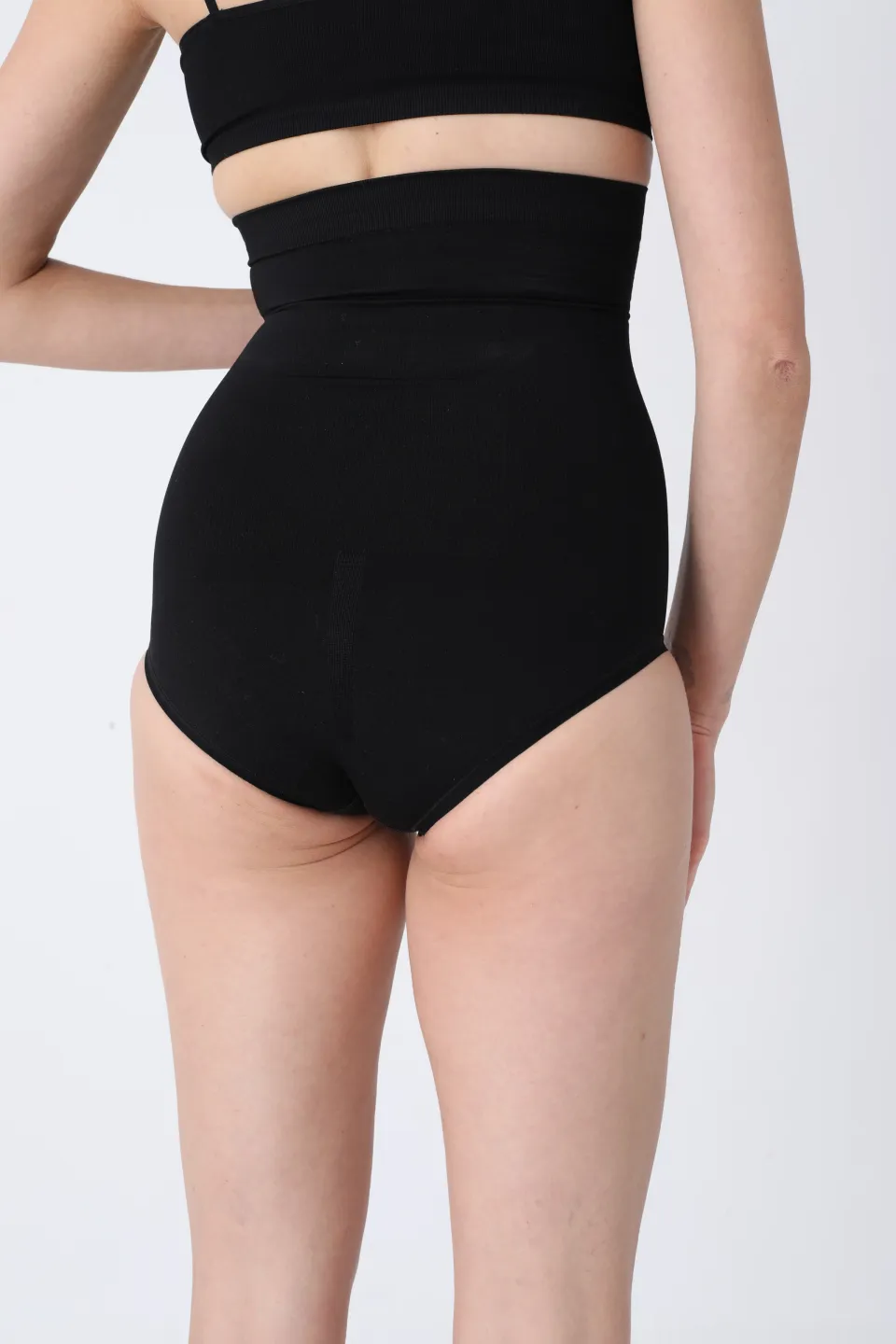 Chilot modelator clasic cu talie înaltă – negru - 2