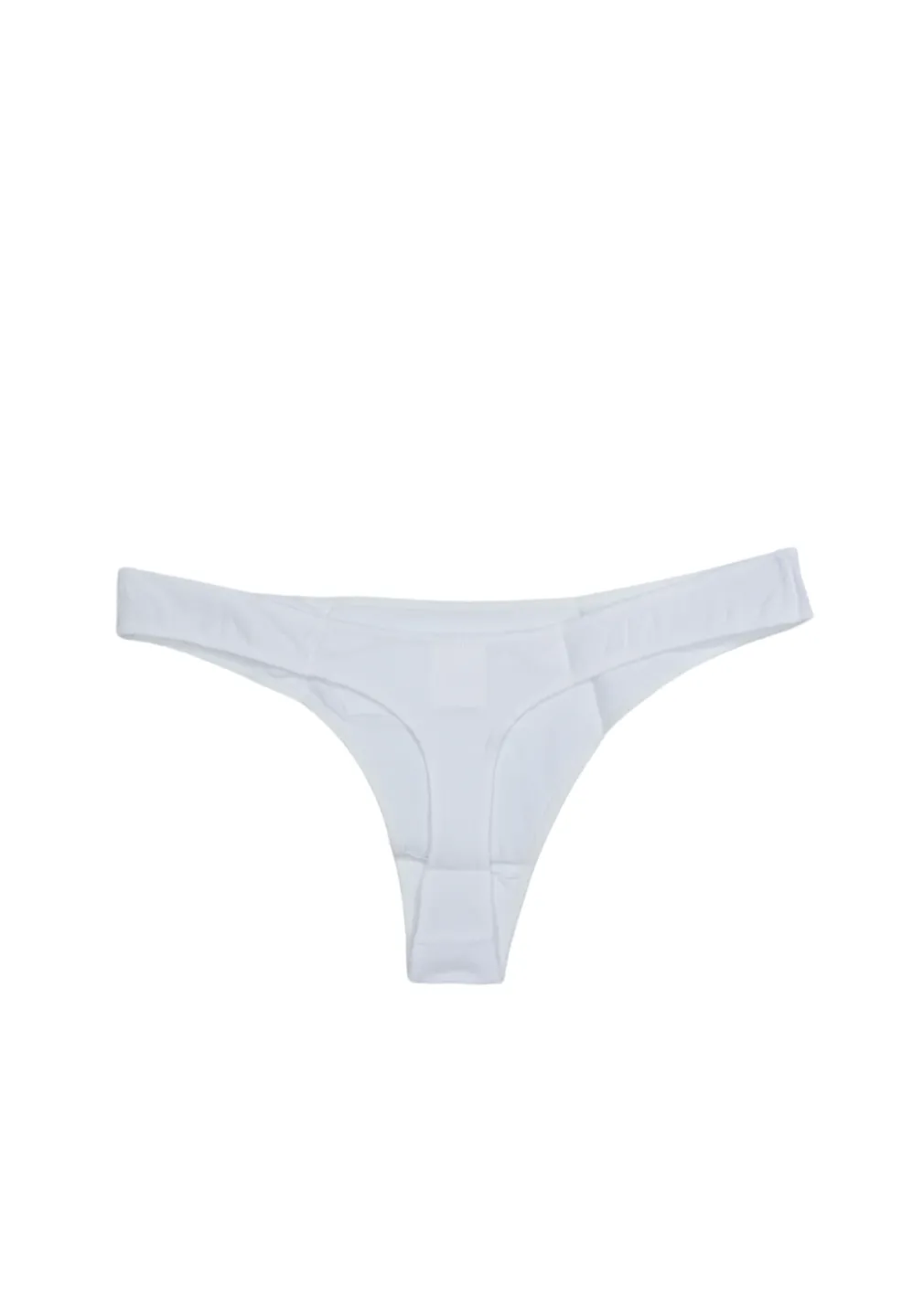 Chiloți Tanga Albi Ultra-Moale și Invisibili - 2