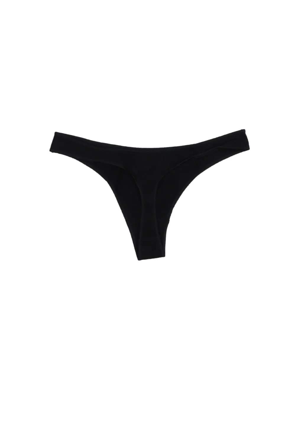Chiloți Tanga Negri Ultra-Moale și Invisibili - 2