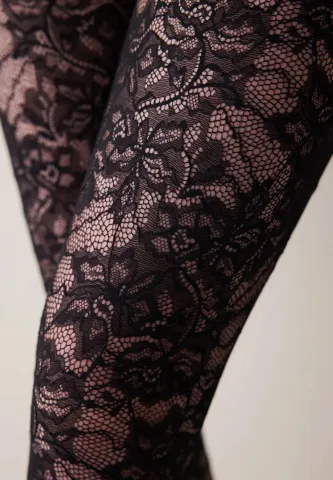 Colanți damă Penti „Lacy” din dantelă- transparent, negru hover