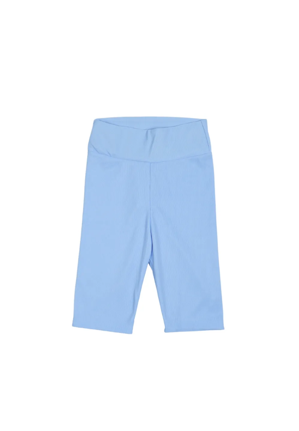 Colanți damă scurți si elastici cu talie înaltă- culoare albastru - 1