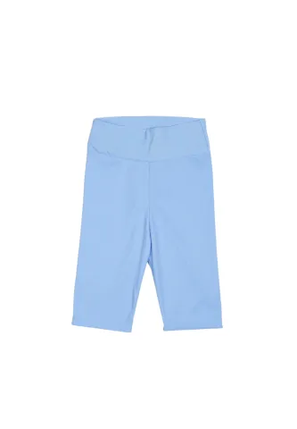 Colanți damă scurți si elastici cu talie înaltă- culoare albastru