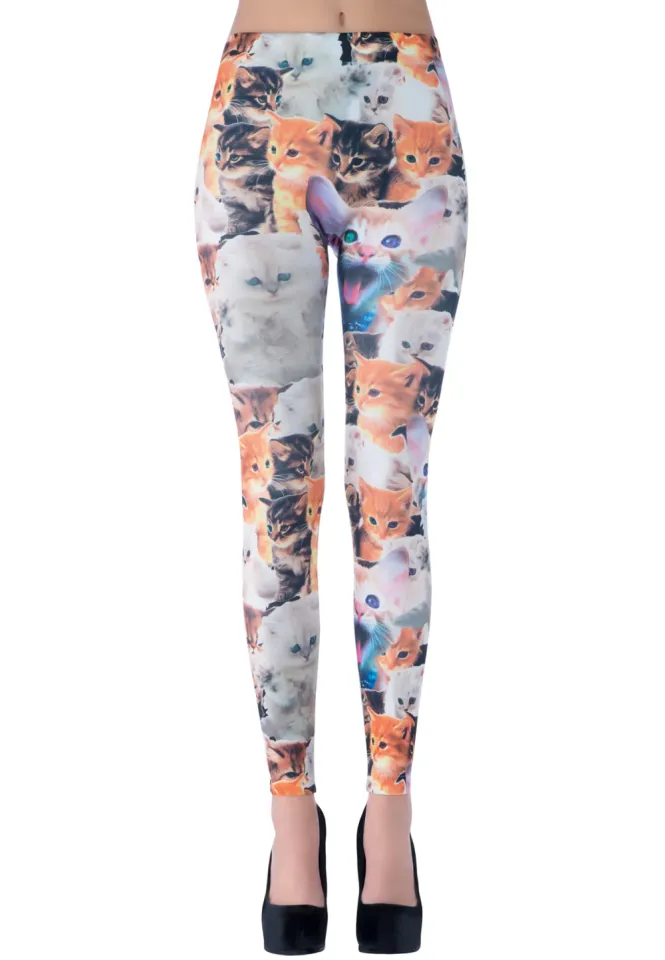 Colanți Penti Imprimeu Pisicuțe – Multicolor, comozi și jucăuși