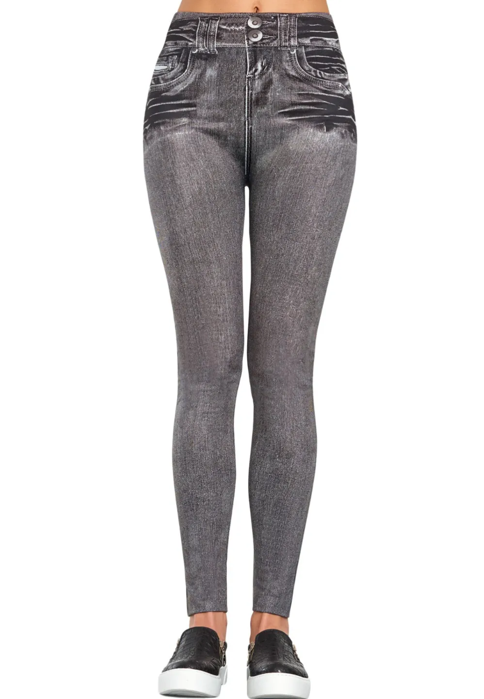 Colanți Penti model Denim Gri – Look de blugi, confort de colanți - 1