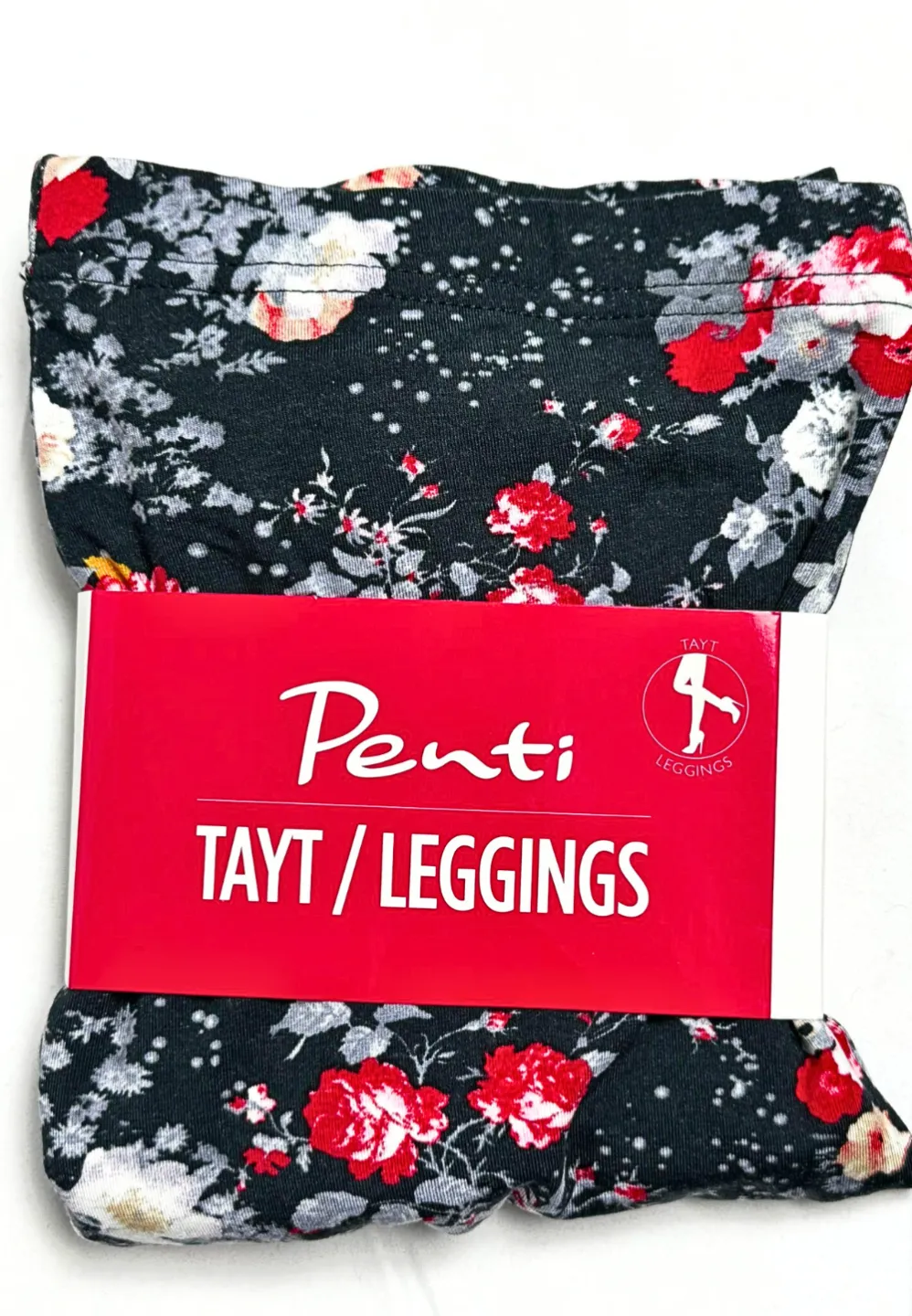 Colanți Penti, model înflorat multicolor „Buket” - 1