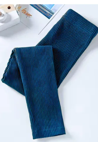 Colanți Penti ,,Stella'' bumbac, pantaloni lungi, model raiat, albastru