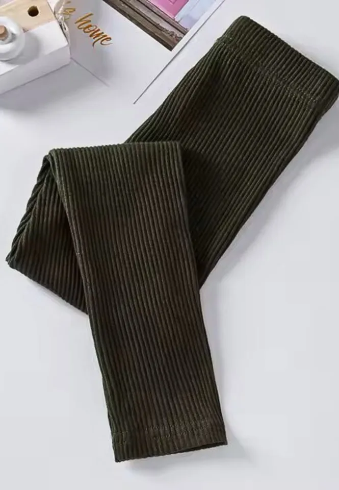 Colanți Penti ,,Stella'' bumbac, pantaloni lungi, model raiat, kaki