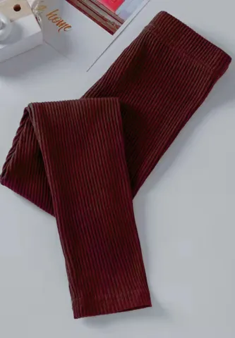 Colanți Penti ,,Stella'' bumbac, pantaloni lungi, model raiat, vișiniu