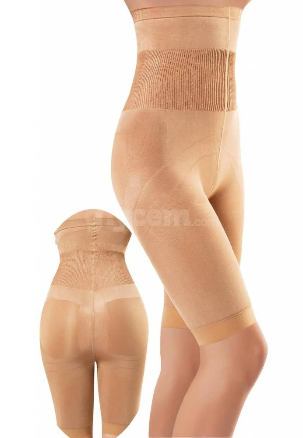 Corset damă modelator si talie înaltă, culoare bej - 1