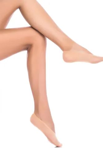 Dres Penti ,,Konfor'' 15 DEN cu talpă din bumbac– mat si subtire, nude