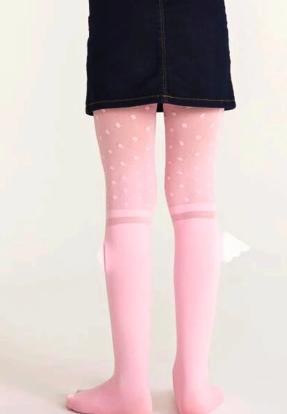 Dres fetițe Penti Young ,,Little Angel'', 50 den-  imprimeu steluțe, roz - 2