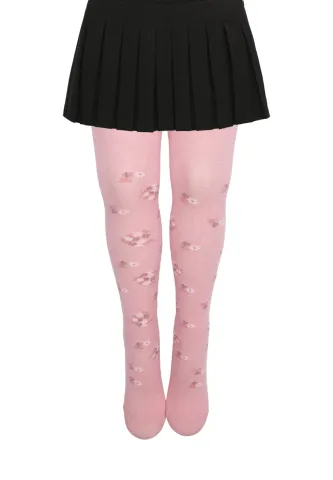 Dres copii roz cu floricele, moale și confortabil