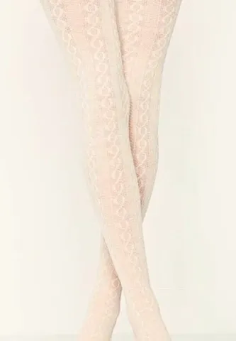 Dres damă Penti 220 DEN ,,Rosa''- cu model croșetat, culoare bej