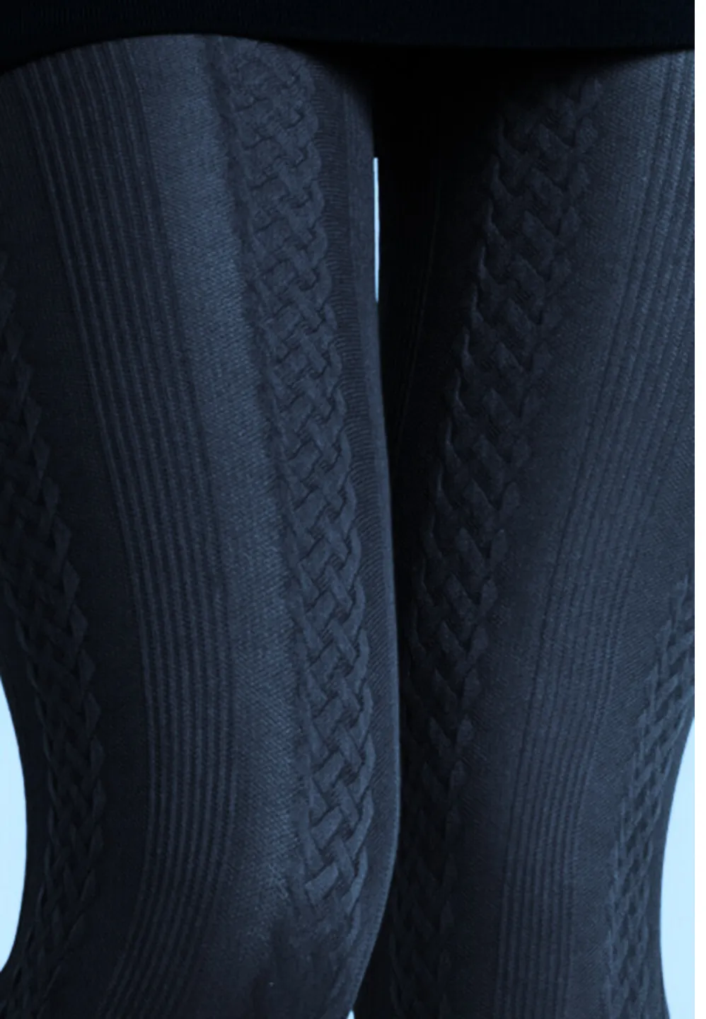 Dres damă Penti 60 DEN ,,Gilda''- cu model croșetat, culoare bleumarin - 2