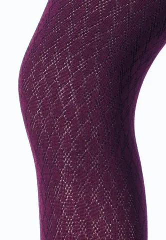Dres damă Penti Colosio „Angella”- Model croșetat cu plasă groasă, culoare mov hover