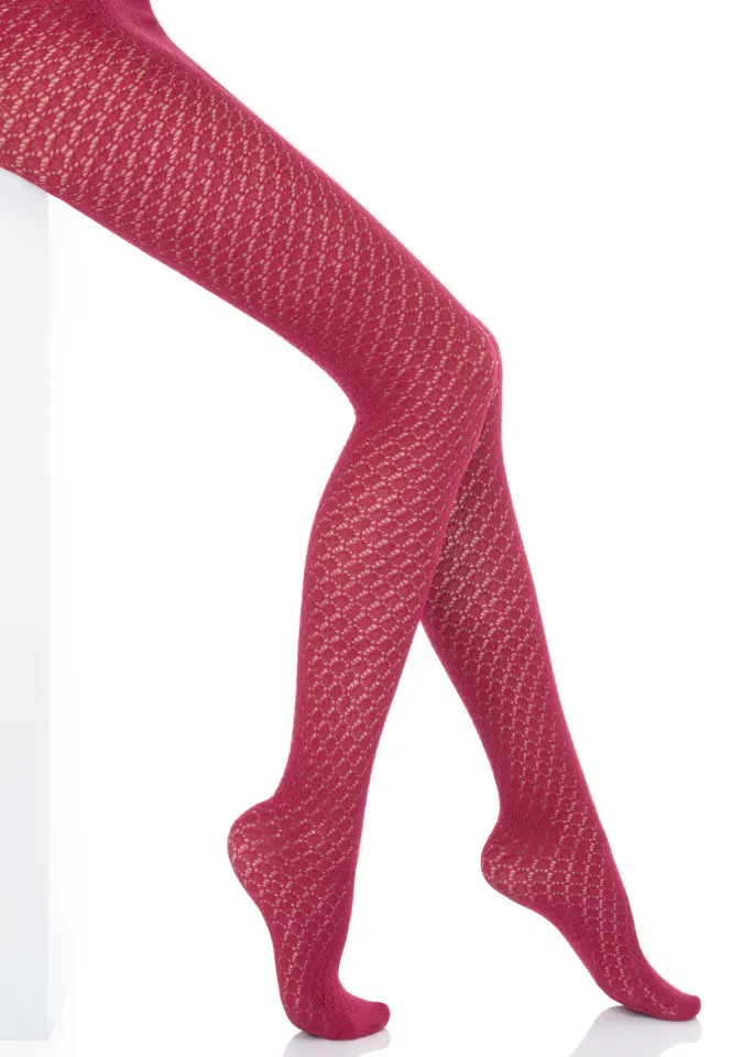 Dres damă Penti Colosio „Angella”- Model croșetat cu plasă groasă, culoare vișiniu