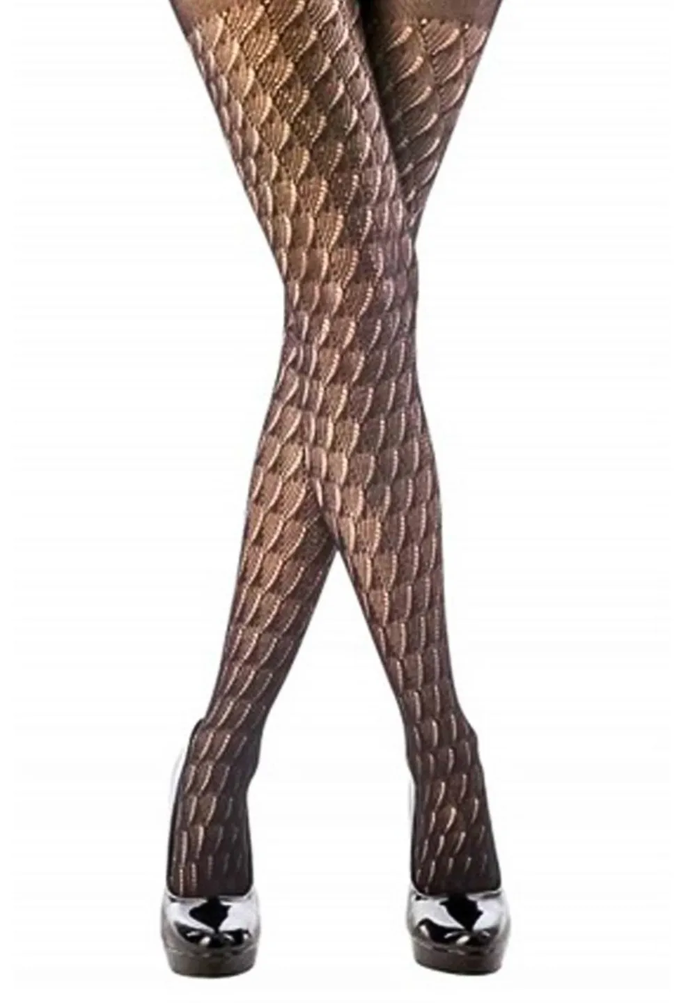 Dres damă Penti Colosio „Mirella”- Model croșetat cu plasă groasă, culoare negru - 1