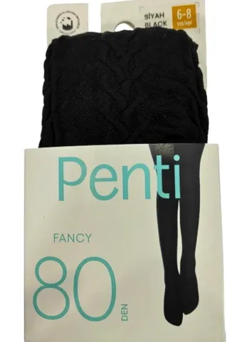 Dres fetițe  Penti 80 DEN ,,Fancy'' 80 Den- mat, opac, negru
