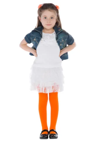 Dres fetițe Penti Extra Cotton 90 DEN-Portocaliu