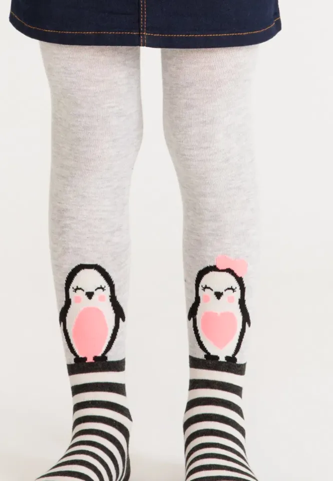 Dres fetițe Penti ,,Penguin Family'', bumbac- mat, opac, gri