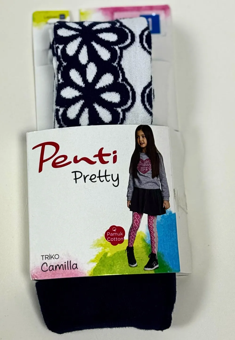 Dres fetițe Penti Pretty ,,Camilla'', bumbac- imprimeu floral, culoare albastru - 1